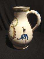 Antique German Faience Pitcher Dated 1818  