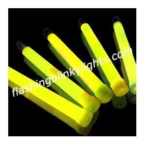  6 inch YELLOW Glow Sticks   SKU NO 10613 Toys & Games