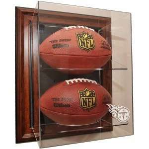 Tennessee Titans 2 Football Case Up Display, Brown:  