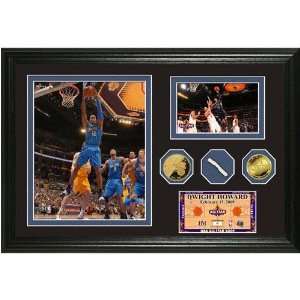 Dwight Howard 2009 All Star Game Used Net & 24KT Gold Coin Photo Mint
