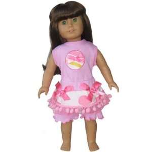    AnnLoren Polka Tutu Outfit Fits American Girl Doll: Toys & Games