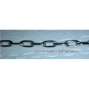   Bracelet .925 Elongated Plain Cable Chain Made in USA 
