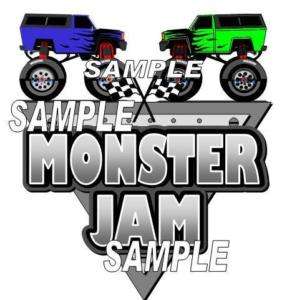 Monster Jam Scrapbook Paper Piece  