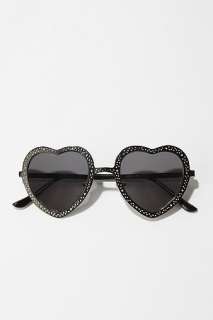 UrbanOutfitters  Rhinestone Metal Heart Sunglasses