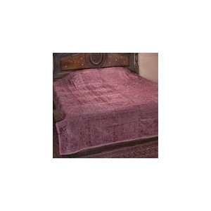  Silk Embroidered Trendy Bedding Bedspread   Brown: Home 
