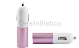 Mini USB Car Charger Pink for Cell phone iPhone 3G   