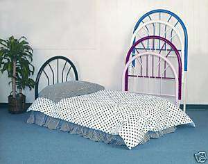 4464~New metal twin size headboard bed set rail 5 color  