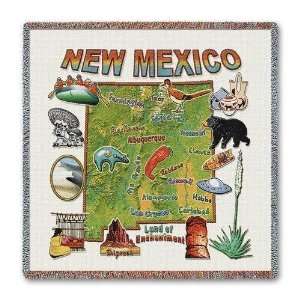 New Mexico State Lap Square   54 x 54 Blanket/Throw
