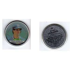  1990 Topps Baseball Collectors Coin Ryne Sandberg Chicago 