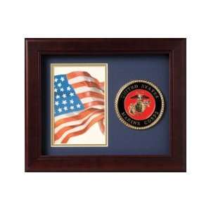 Marine Corps Medallion Vertical Picture Frame 