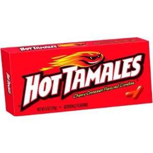 Hot Tamales Theater Boxes 8 oz: 12 CT: Grocery & Gourmet Food