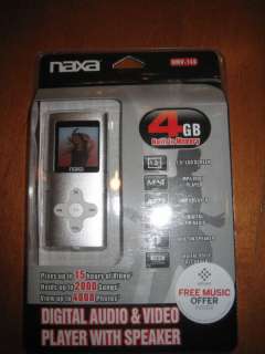 4GB MP3 Player VIdeo Audio Speaker USB Radio LCD Color  