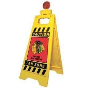 Chicago Blackhawks 29 inch Caution Blinking Fan Zone Floor Stand NHL 