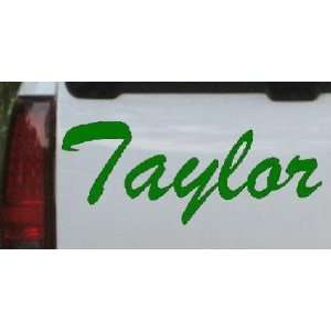  Taylor Car Window Wall Laptop Decal Sticker    Dark Green 