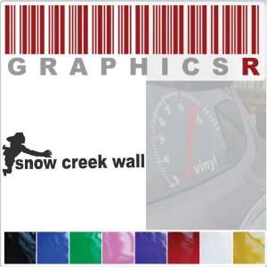  Sticker Decal Graphic   Wall Rock Climber Snow Creek Wall 
