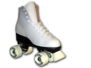 Pacer Classic Freestyle Roller Skates White 10 Juvenile  