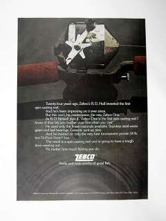 1973 print Ad for Zebco One Spin Casting Fishing Reel advertisement 
