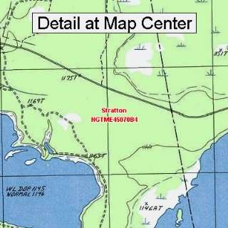 USGS Topographic Quadrangle Map   Stratton, Maine (Folded/Waterproof 