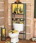Lodge Cabin Over The Toilet Bathroom Storage Cabinet