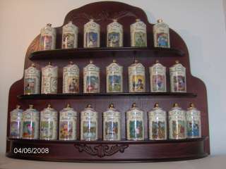LENOX DISNEY SPICE JARS AND RACK RARE AND RETIRED  