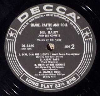 SHAKE RATTLE ROLL BILL HALEY & COMETS DL5560 1ST PRESS  