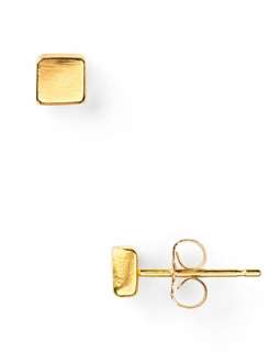Dogeared Gold Square Stud Earrings   Earrings   Jewelry   Jewelry 