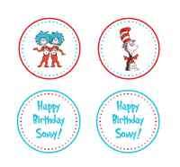 Suess Birthday Party on Dr Seuss Birthday Party Cupcake Toppers Or Tags You Print Pdf