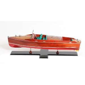  Replica Chris Craft Runabout Speedboat Model   Painted 
