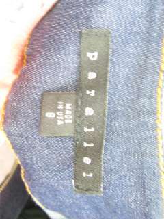 PARALLEL Dark Denim Boot Cut Stretchy Jeans Pants Sz 8  