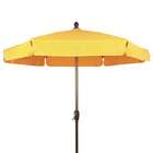   Foot Hexagonal Yellow Garden Patio Umbrella with Champ Bronze Finish