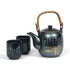   Stoneware Tea Set Gift Set with Tea Pot and Two Cups, and Infuser