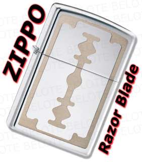 Zippo Razor Blade High Polish Chrome Lighter 28137 NEW  