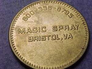 Bristol VA Car Wash Token Magic Spray Nice (p2280)  