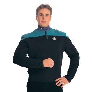   : Star Trek Deep Space 9 Dr. Bashir Teal Costume Size S: Toys & Games