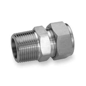  HAM LET 768L SS 6MM X 1/8 Male Connector,Pipe 1/8 In,Tube 