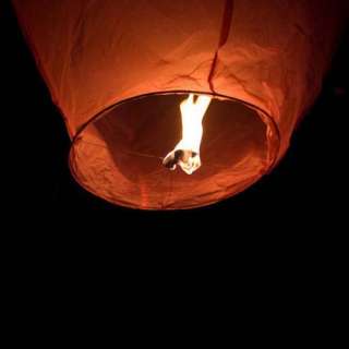 100 × HEART LANTERNS Chinese paper lamp sky candle wishing wedding 