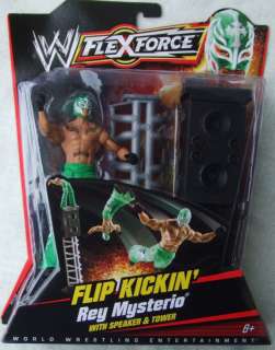 WWE FLIP KICKIN REY MYSTERIO W/ SPEAKER & TOWER SET!  