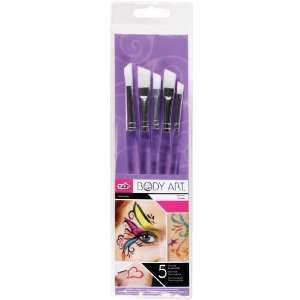   Body Art Angled Brushes 5/Pkg Duncan 28850 Arts, Crafts & Sewing