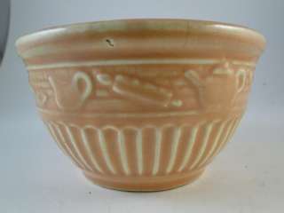   Ransbottom Small Mixing Bowl Rolling Pin Kettle Art Pottery  
