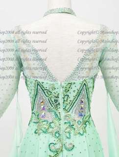 Crystal Ballroom Waltz Dance Competition Gown Dress US6  
