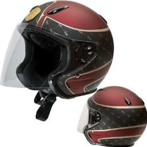    Z1R Ace High Style Open Face Helmet XX Small  Red Automotive