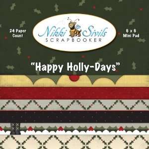  Happy Holly Days Mini Pad 6X6 24 Sheets  Everything 