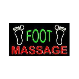  Foot Massage Neon Sign 20 x 37: Sports & Outdoors