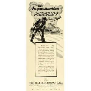  1941 Ad Felters Co Unisorb Machinery Soldier Military Tank 