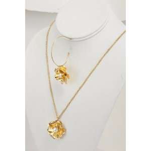   Flower Necklace and Earrings Set (Style KSS 0343)