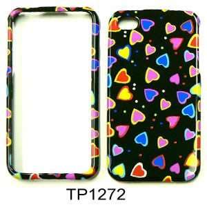  CELL PHONE CASE COVER FOR APPLE IPHONE 4 LITTLE HEARTS ON 