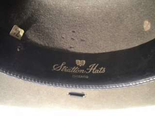 Vintage Stratton Ranger Style Hat, Green Brown w/ earthtone shades 7 1 