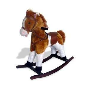 Plush Palomino Rocking Horse : Toys & Games : 