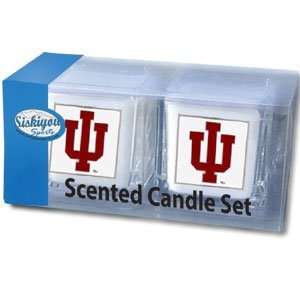  Indiana Hoosiers College Candle Set: Home & Kitchen
