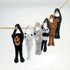  6 Plush Long Arm Zoo Bears Toys & Games